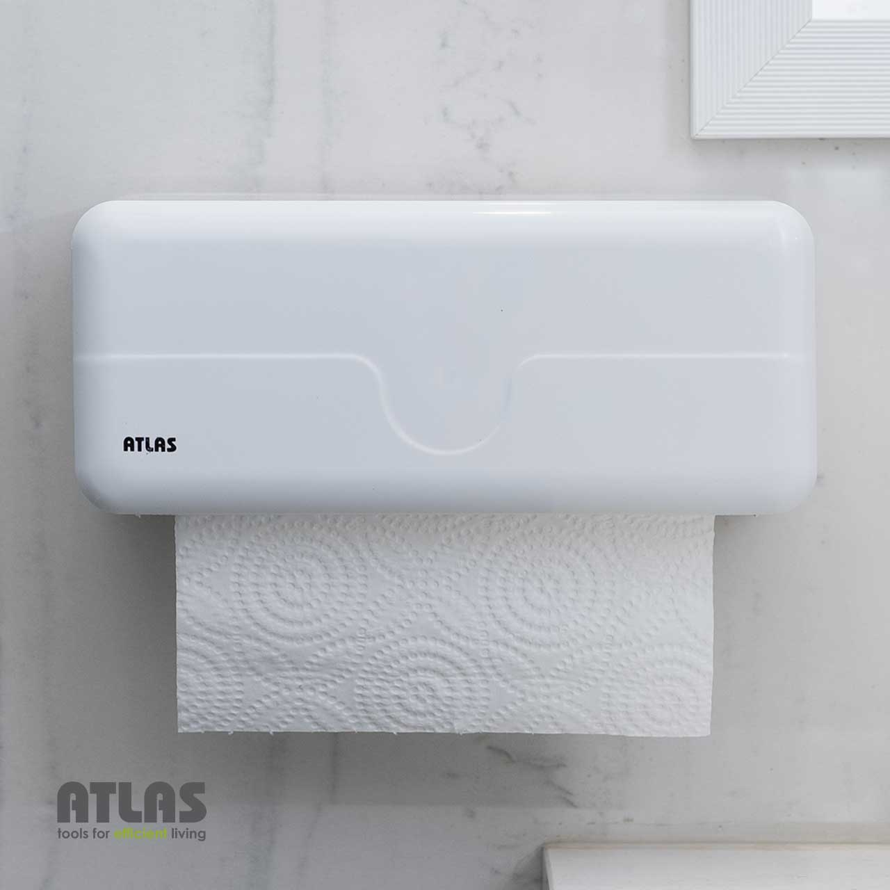 جادستمال روکشدار سفید بزرگ مدل سبلان اطلس